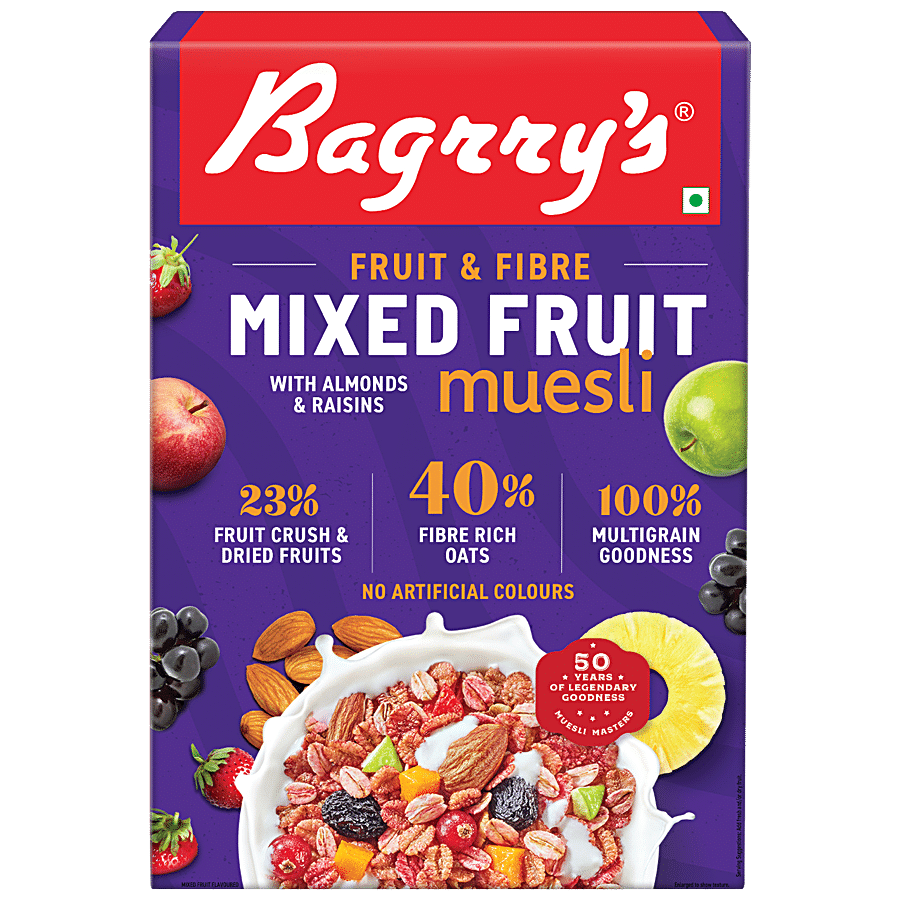 Bagrrys Fruit N Fibre Muesli - Mixed Fruit