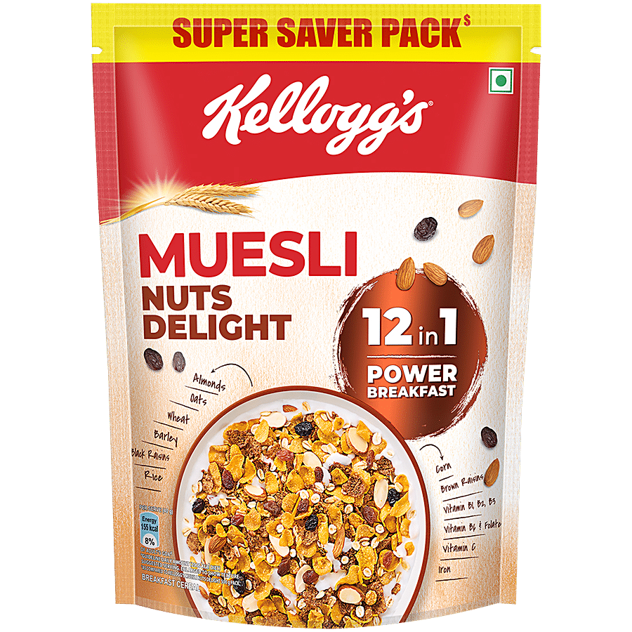 Kellogg's Muesli Nuts Delight - 12 In 1 Power Breakfast