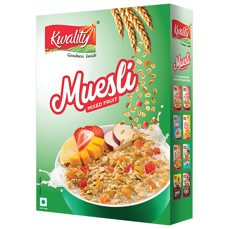 Kwality Muesli Mixed Fruit - Crunchy Breakfast Cereal