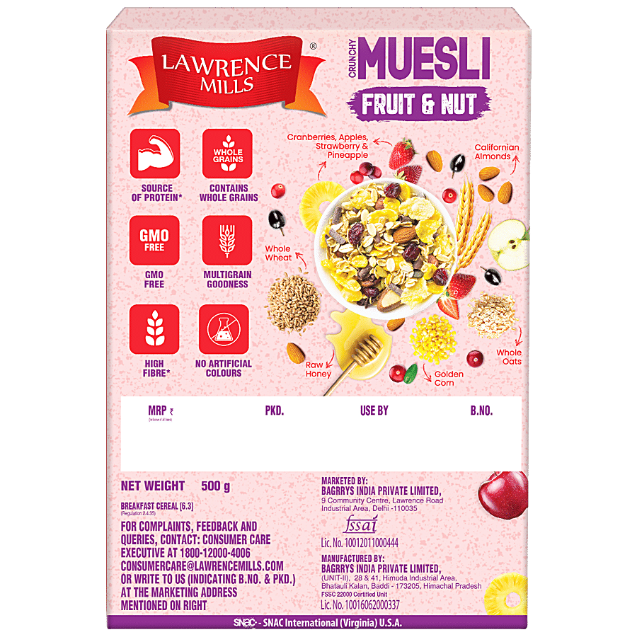 Lawrence Mills Crunchy Muesli - Fruit & Nut