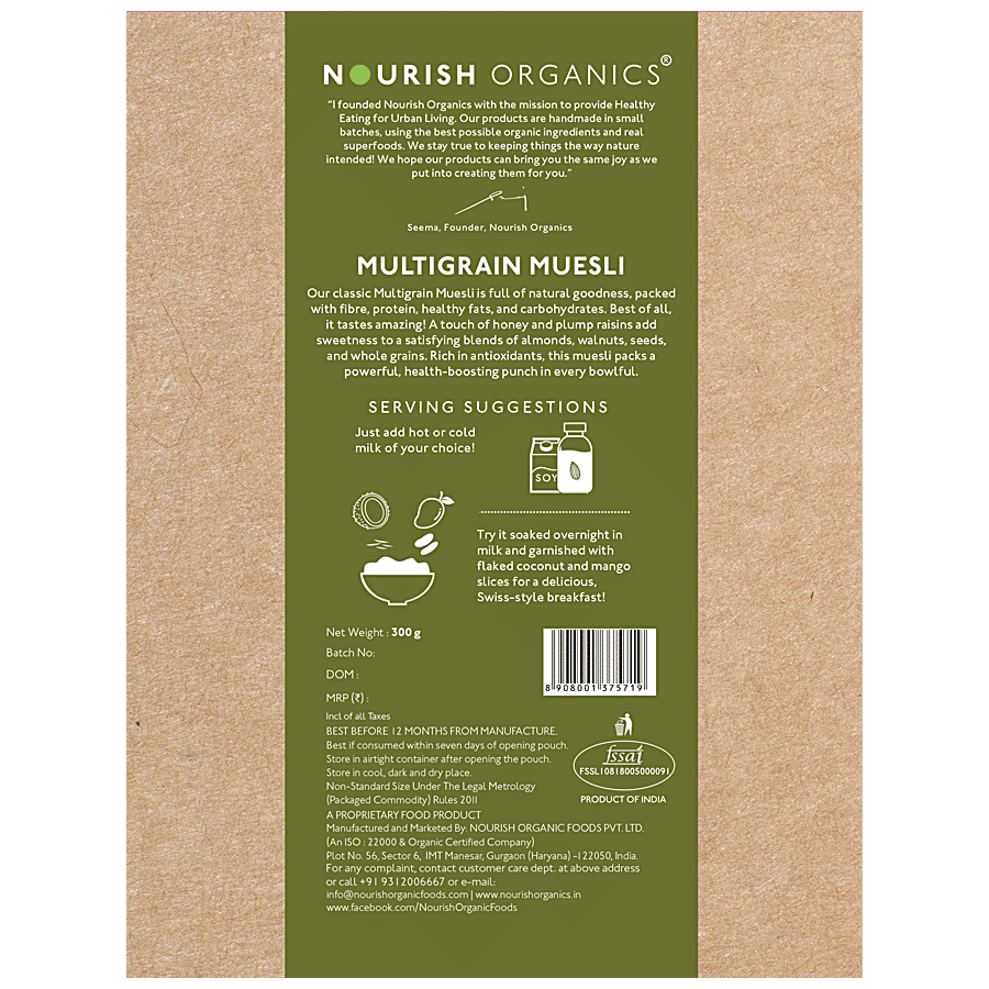 Nourish Organics Muesli - Multigrain