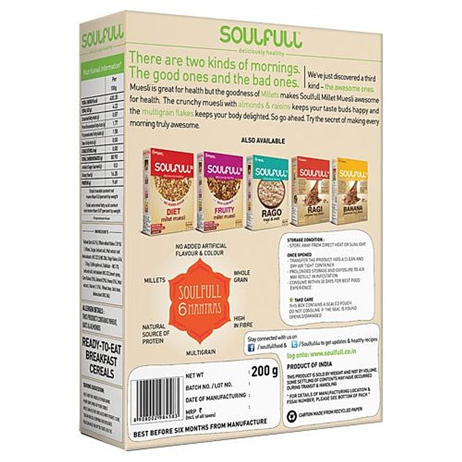 Tata Soulfull Millet Muesli - Crunchy