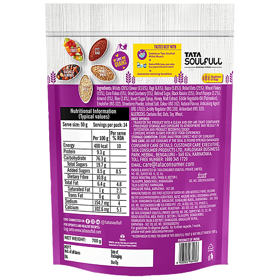 Tata Soulfull Millet Muesli - Fruit & Nut