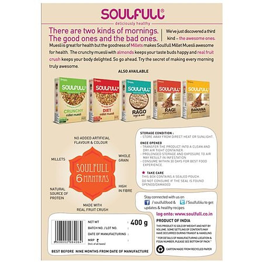 Tata Soulfull Millet Muesli - Fruity