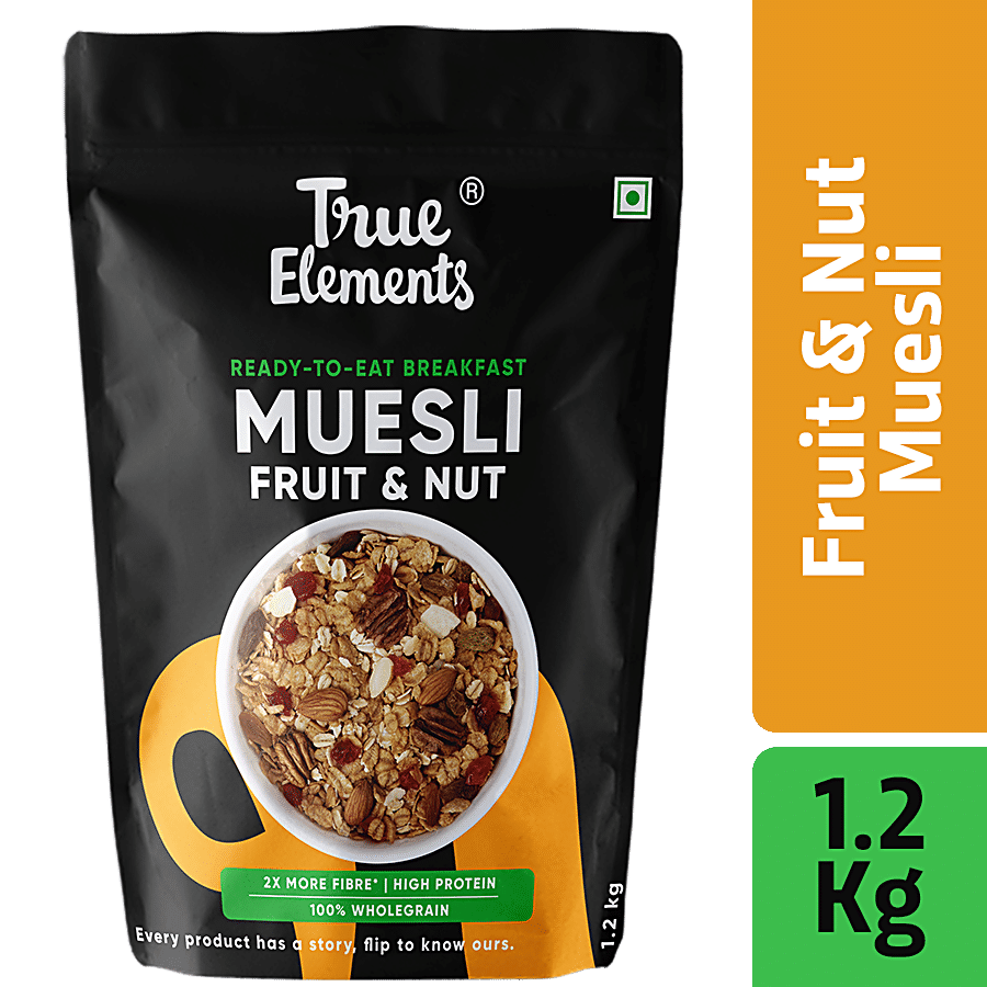 True Elements Fruit & Nut Muesli - Protein Rich