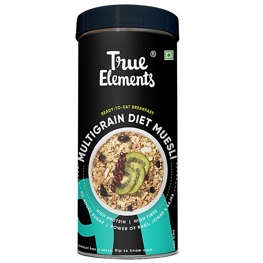 True Elements Multigrain Diet Muesli - Rich In Protein & Fibre