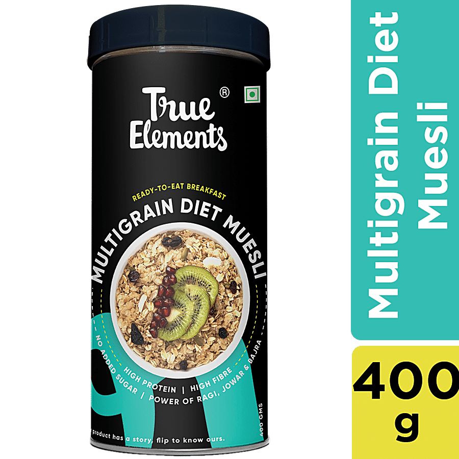 True Elements Multigrain Diet Muesli - Rich In Protein & Fibre