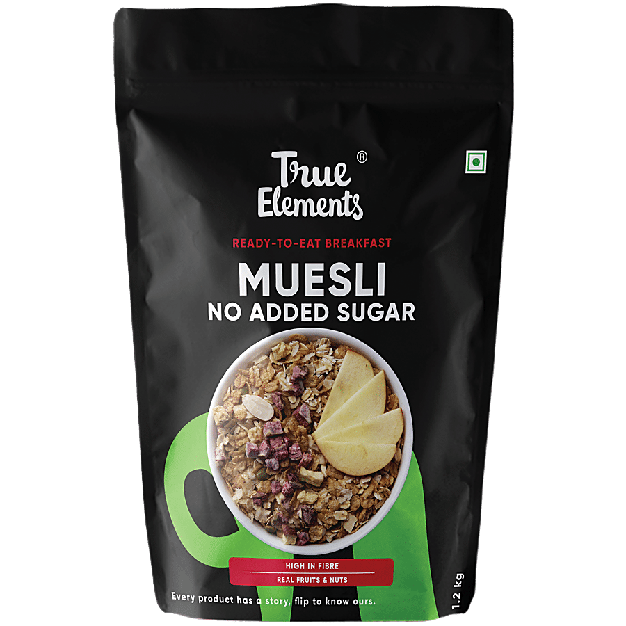 True Elements No Added Sugar Muesli With Real Fruits & Nuts - High Protein