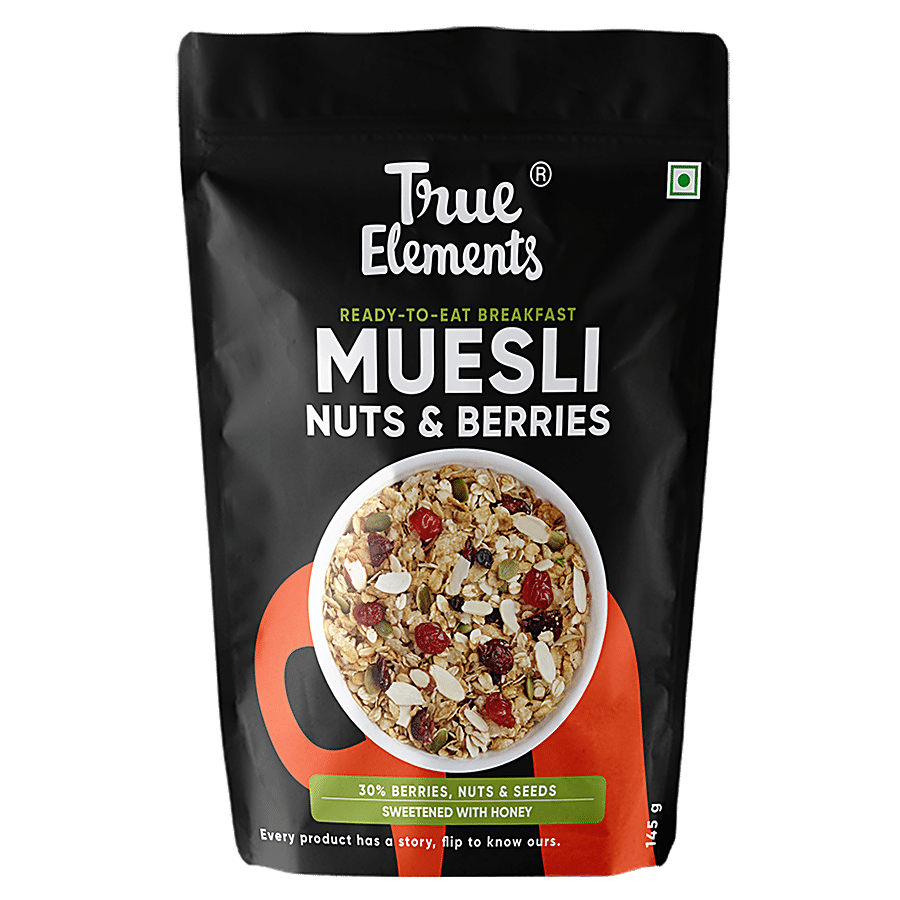 True Elements Nuts & Berries Muesli - Rich In Antioxidants & Vitamins