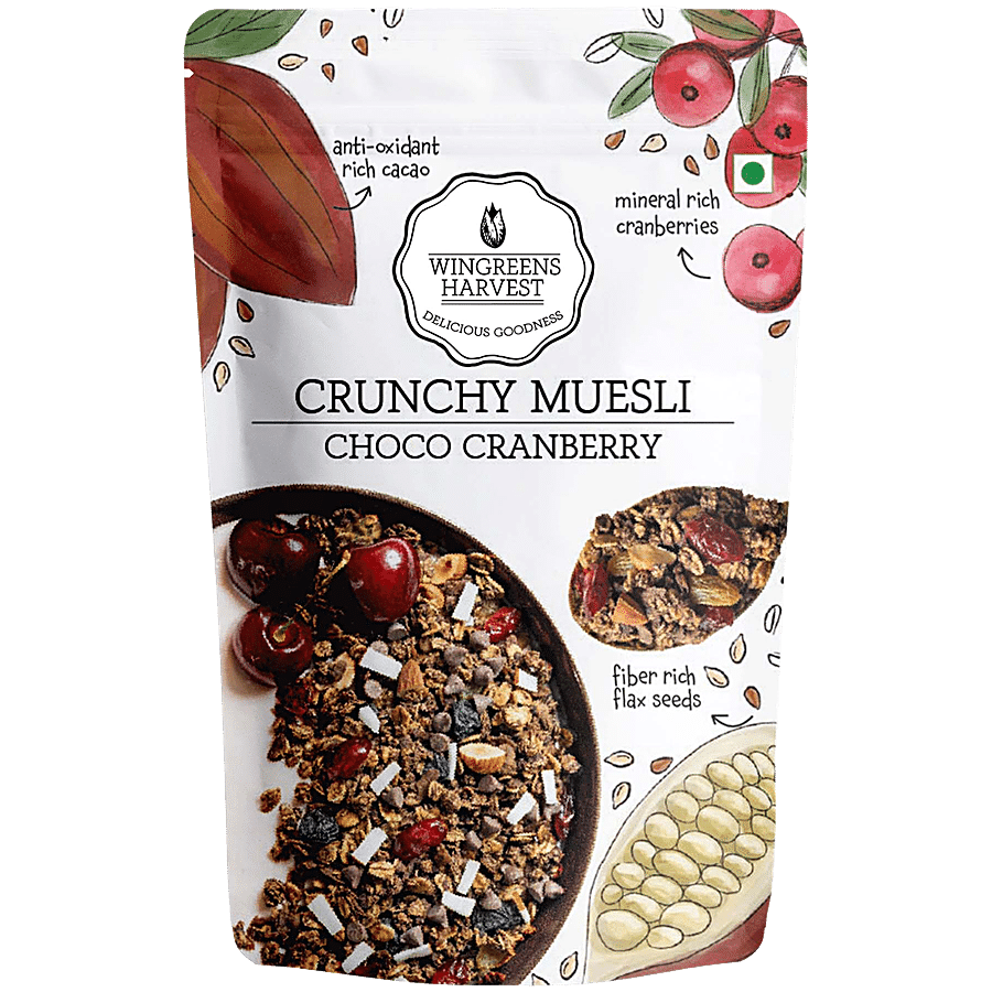 Wingreens Harvest Crunchy Muesli - Cranberry Chocolate