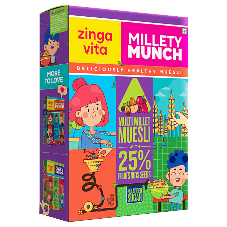 Zingavita Multi Millet Muesli With 25% Fruits