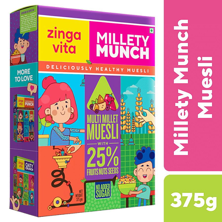 Zingavita Multi Millet Muesli With 25% Fruits