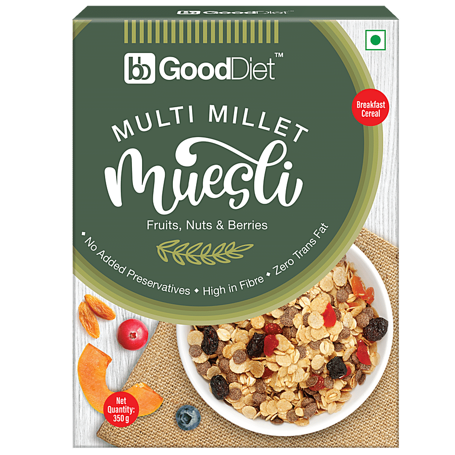 bb Gooddiet Multi Millet Muesli - With Fruits