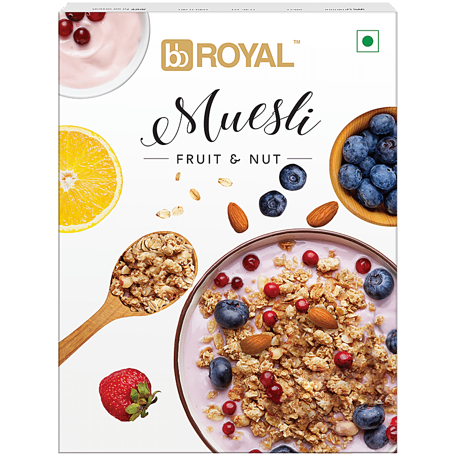 bb Royal Muesli Breakfast Cereal - With Multigrain & 21% Fruit & Nut