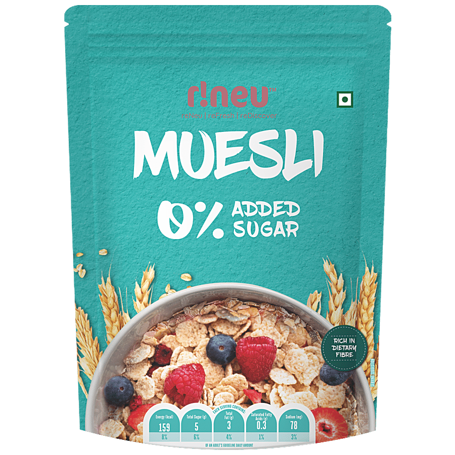 r!neu Muesli Almonds & Seeds Breakfast Cereals - 0% Added Sugar