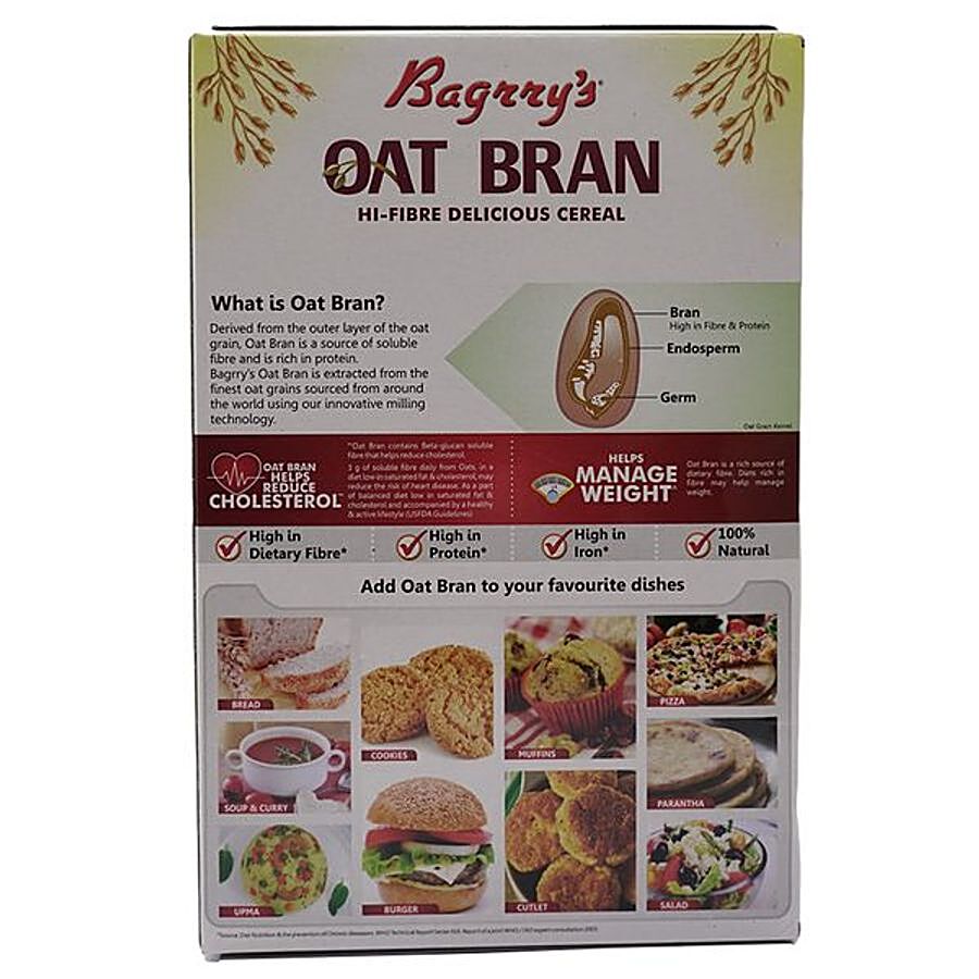 Bagrrys Oat Bran - Hi Fibre Delicious Cereal