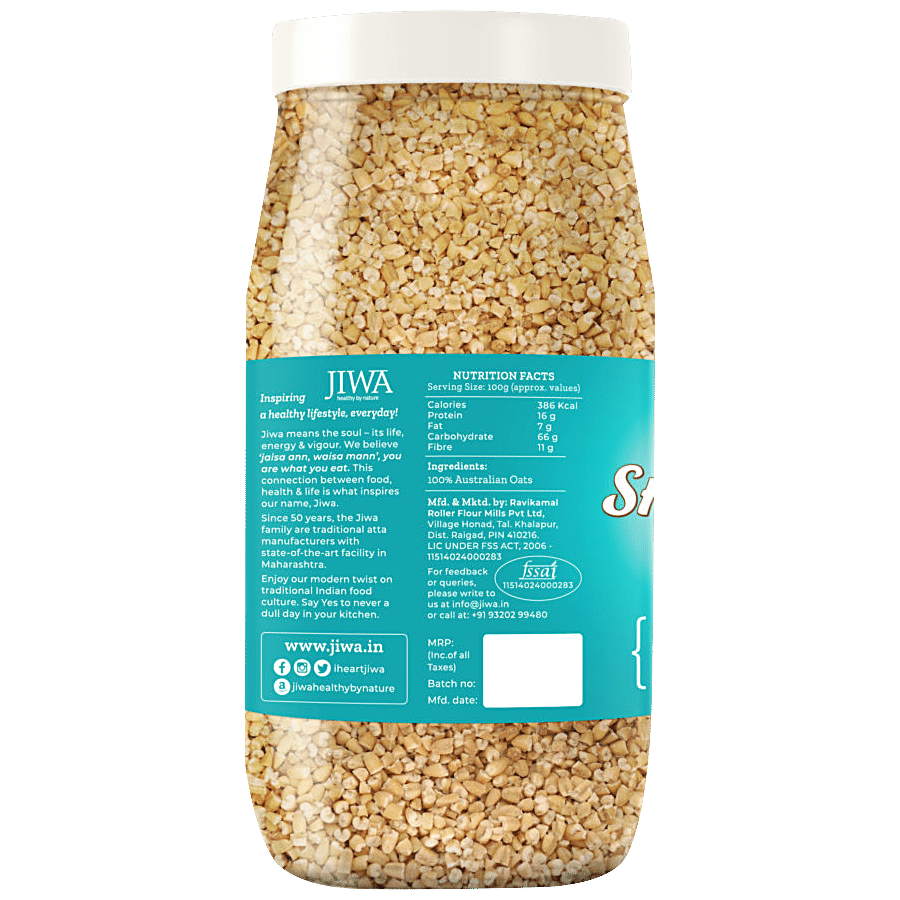 Jiwa Steel Cut Oats - 100% Natural & Gluten Free