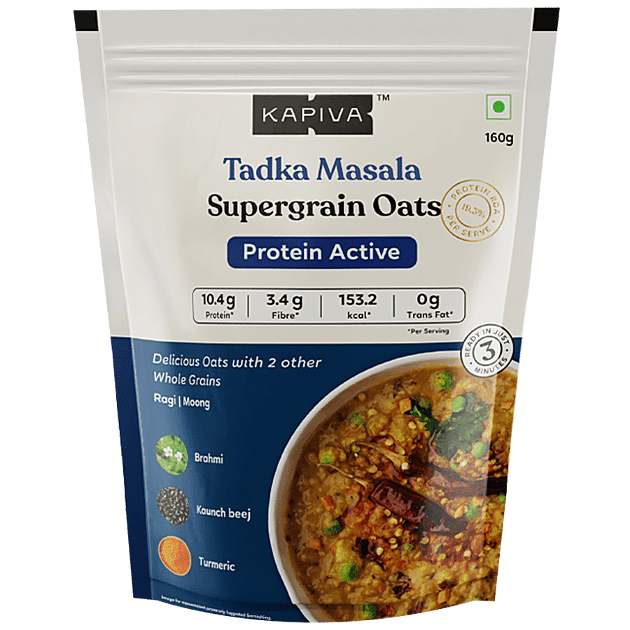 Kapiva Supergrain Oats - Tadka Masala With Ayurvedic Herbs & Whole Grains