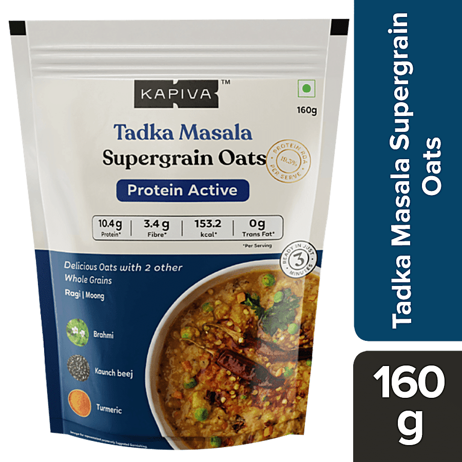 Kapiva Supergrain Oats - Tadka Masala With Ayurvedic Herbs & Whole Grains