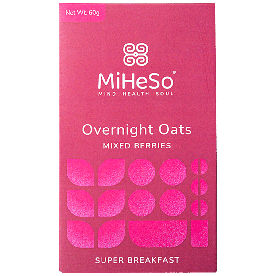 MiHeSo Mind Health Soul Overnight Oats - Mixed Berries