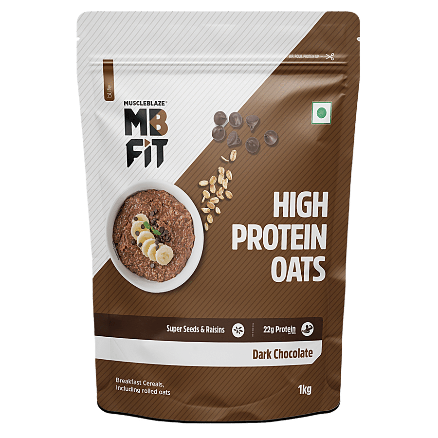 MuscleBlaze 17 g High Protein Oats - With Probiotics