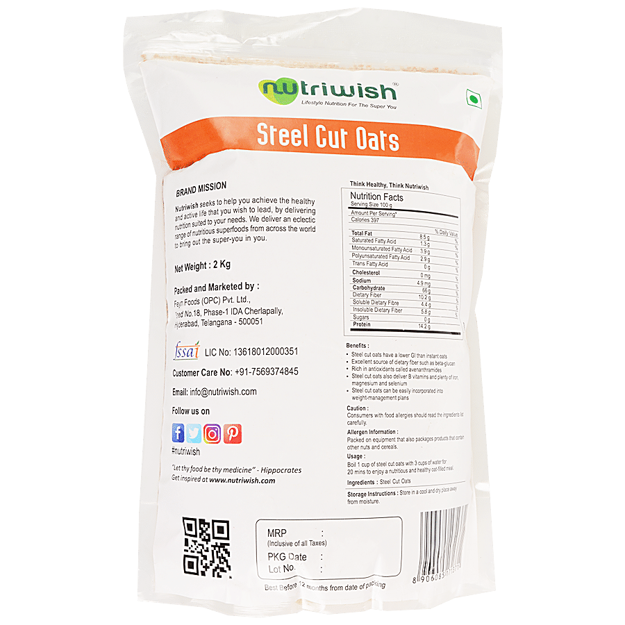 Nutriwish Steel Cut Oats