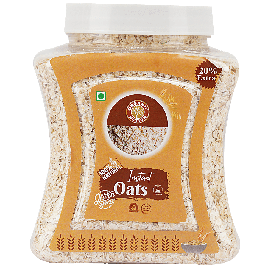 Organic Nation Instant Oats - 100% Natural