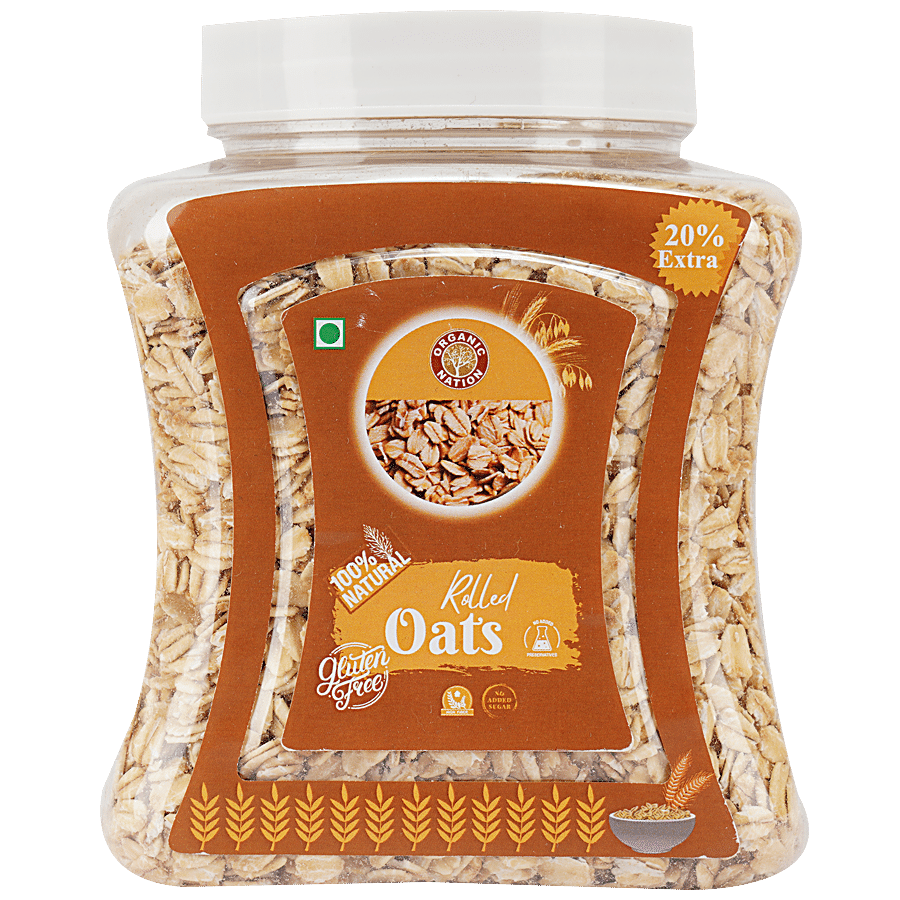 Organic Nation Rolled Oats - 100% Natural