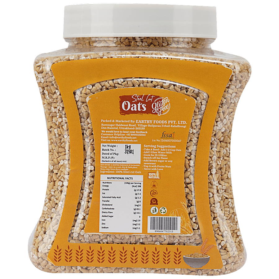 Organic Nation Steel Cut Oats - 100% Natural