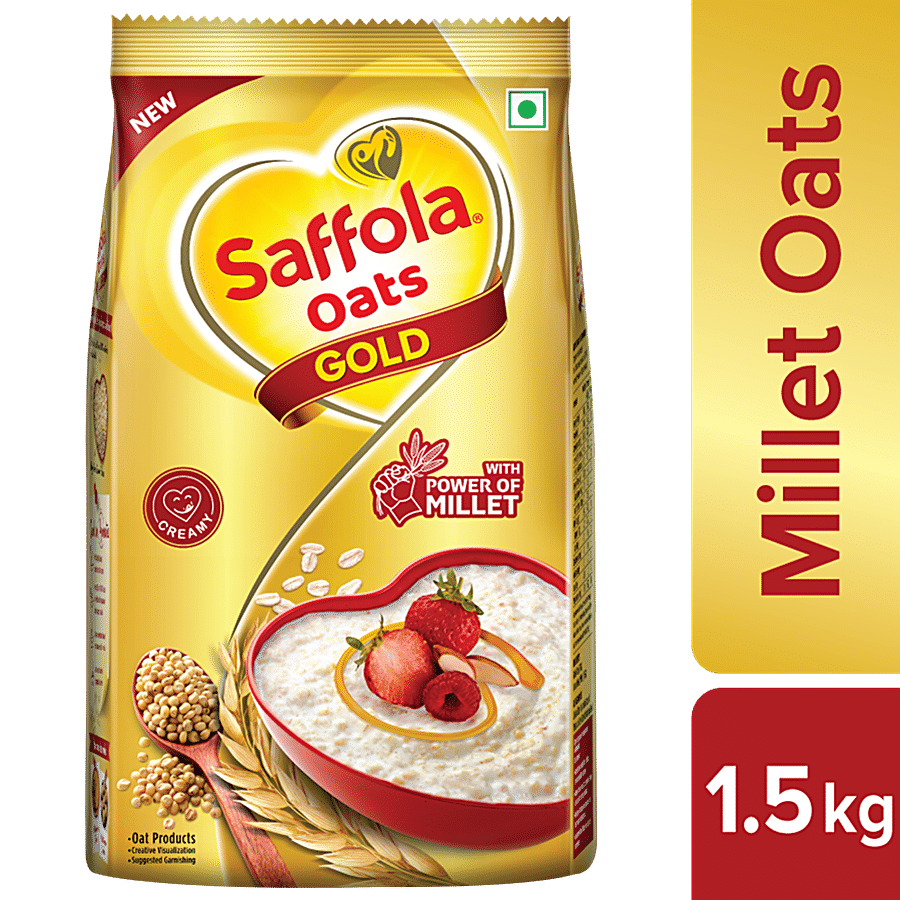 Saffola Oats Gold - Rolled Oats With Jowar Millet