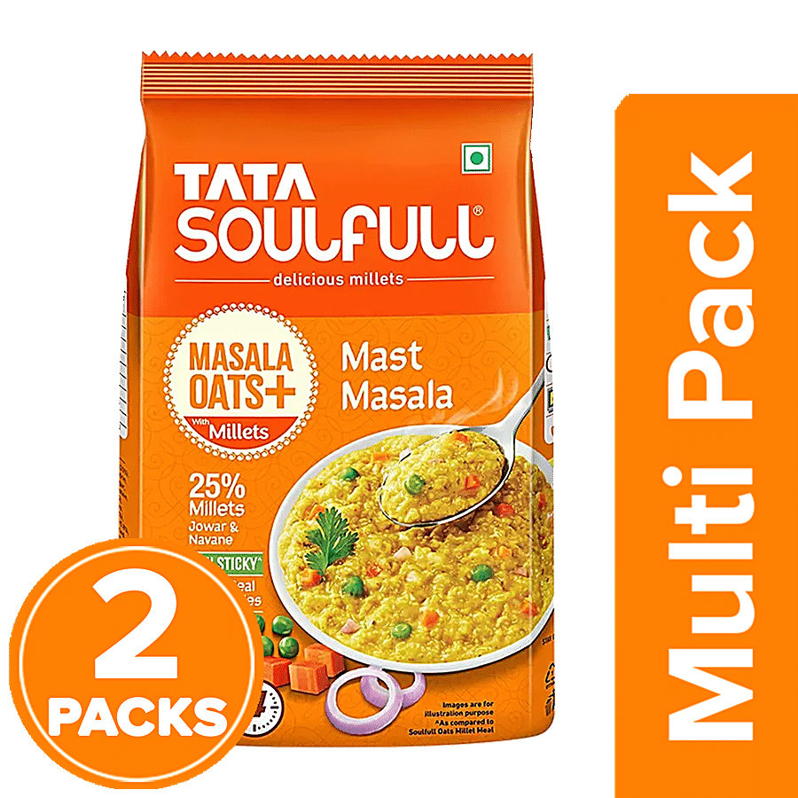 Tata Soulfull Masala Oats+ With 25% Millets