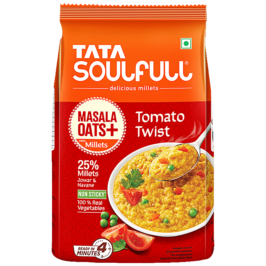 Tata Soulfull Masala Oats+ With Millets - Tomato Twist