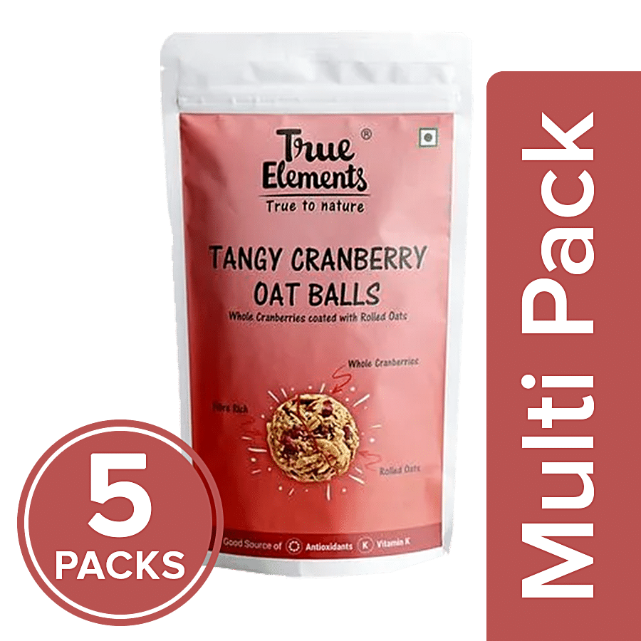 True Elements Tangy Cranberry Oat Balls