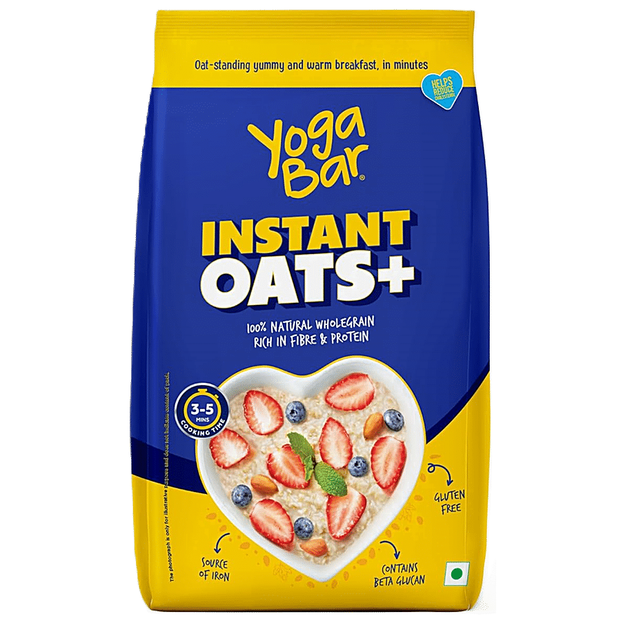 Yoga Bar Instant Oats+ - 100% Natural Wholegrain