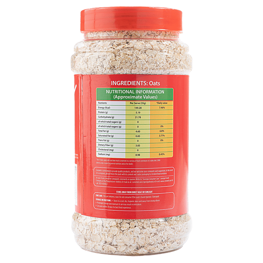 Zerobeli High Fiber Whole Instant Oats