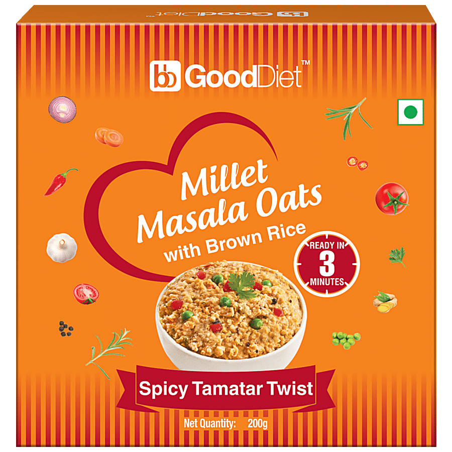 bb Gooddiet Millet Masala Oats - Spicy Tamatar Twist