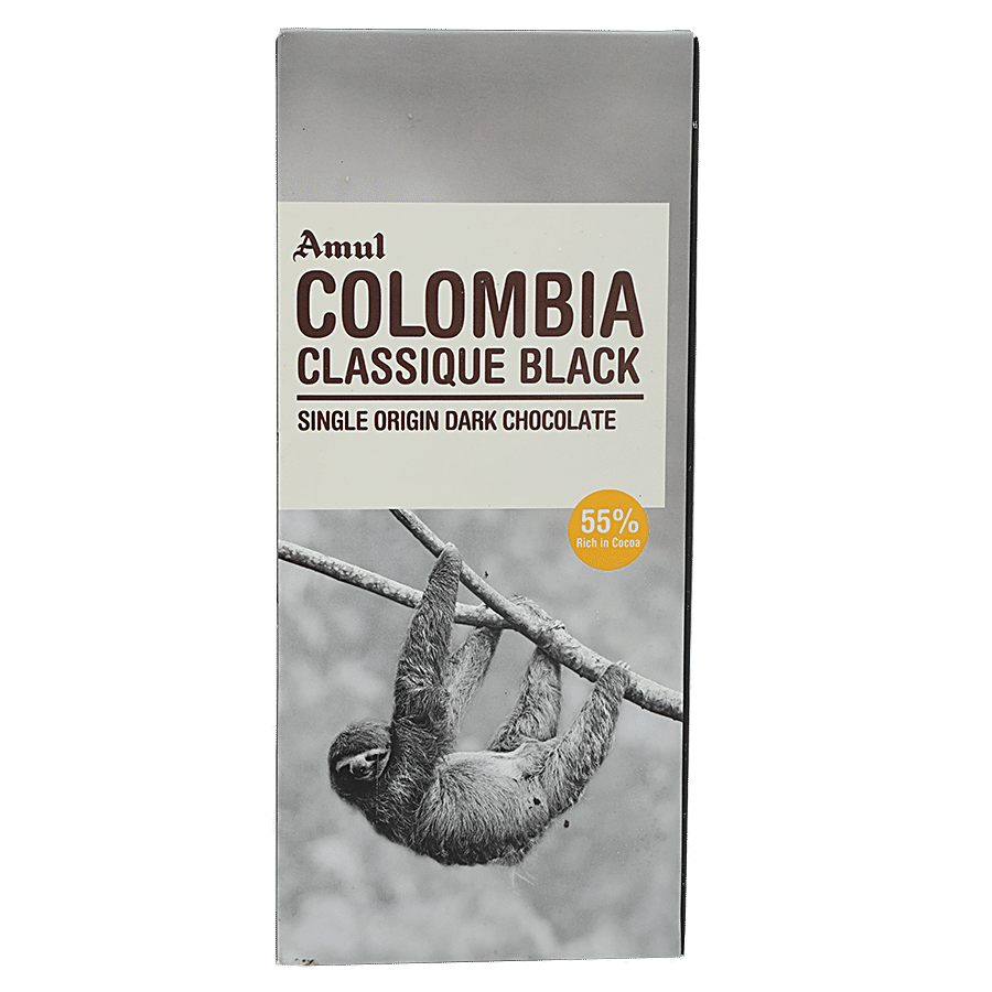 Amul Colombia Classique Black Single Origin Dark Chocolate