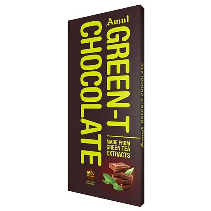 Amul Green-T Chocolate - 55% Rich in Cocoa