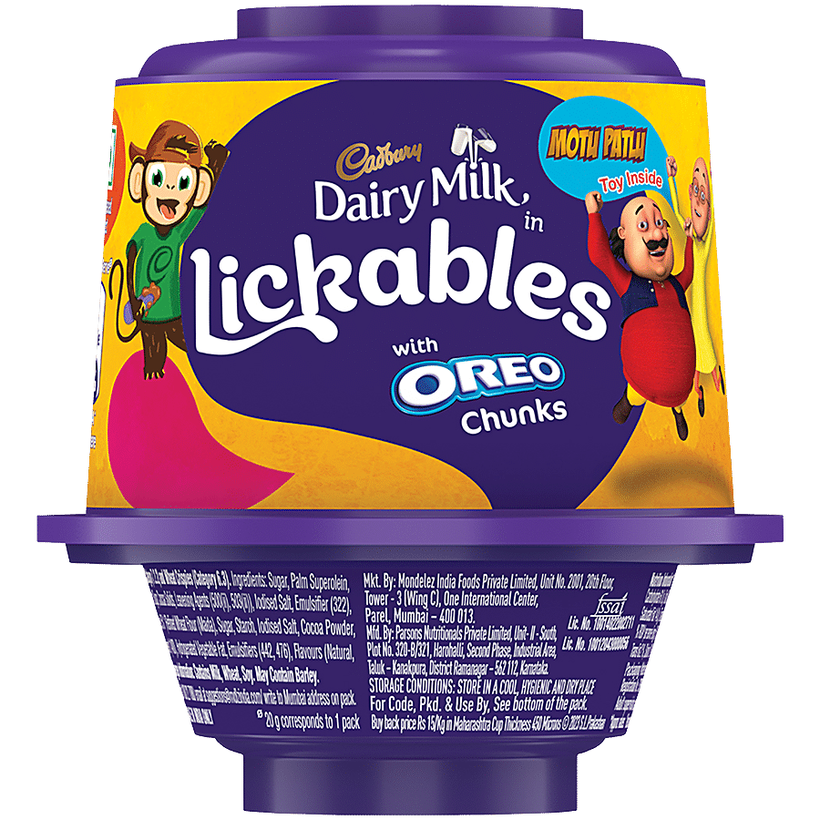 Cadbury Dairy Milk Milk Lickables Chocolate With Oreo Chunks