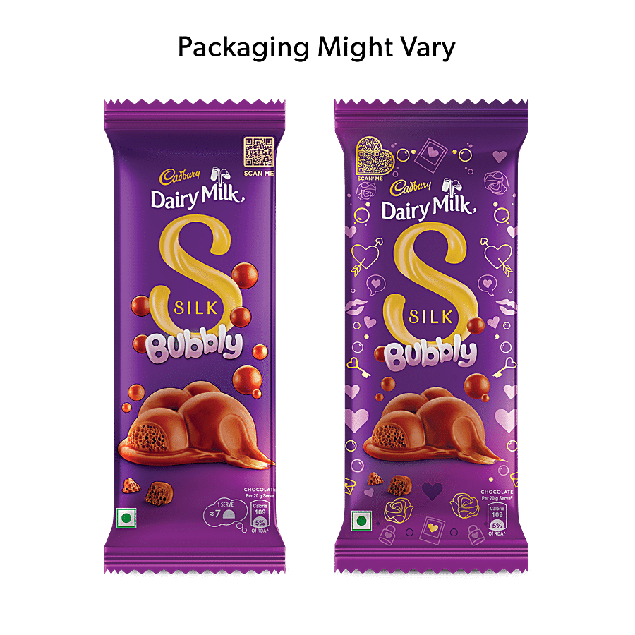 Cadbury Dairy Milk Silk Bubbly Chocolate Bar