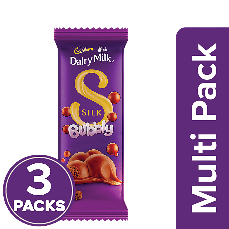 Cadbury Dairy Milk Silk Bubbly Chocolate Bar