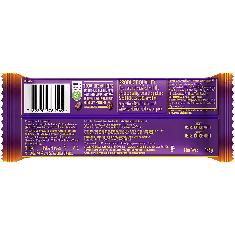 Cadbury Dairy Milk Silk Hazelnut Chocolate Bar