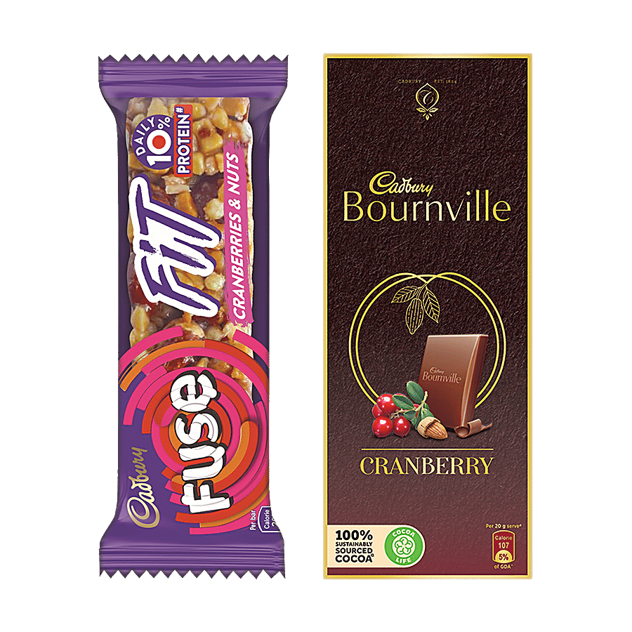 Cadbury Fuse Fuse Fit Snack Bar-With Cranberries & Nuts