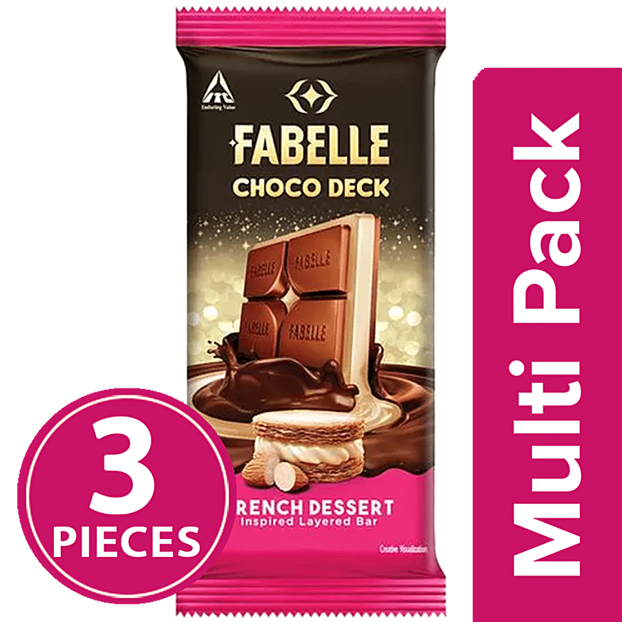 Fabelle Chocolates Choco Deck - French Dessert Inspired Layered Bar