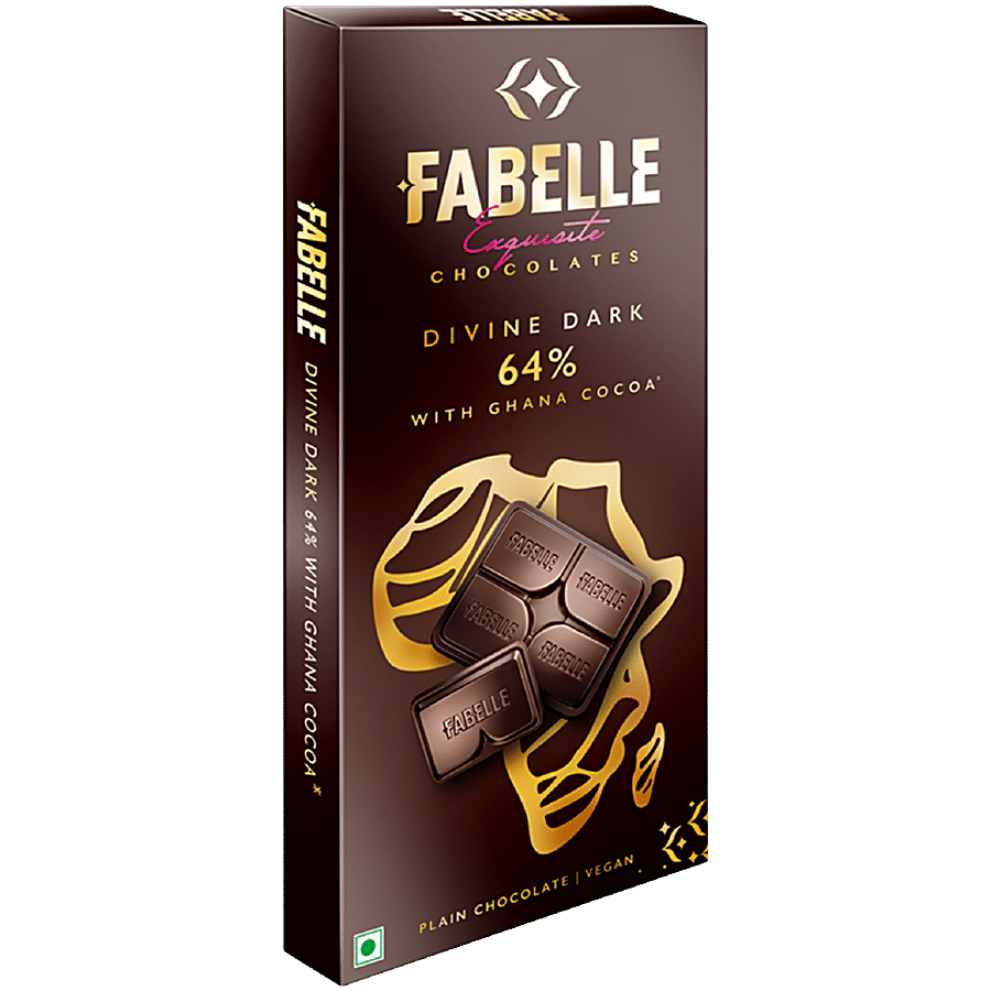 Fabelle Exquisite Chocolates - Divine Dark 64% With Ghana Cocoa