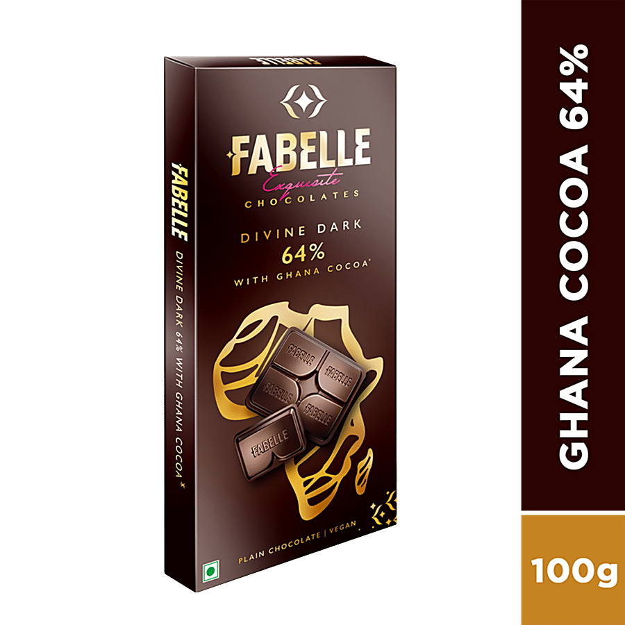 Fabelle Exquisite Chocolates - Divine Dark 64% With Ghana Cocoa