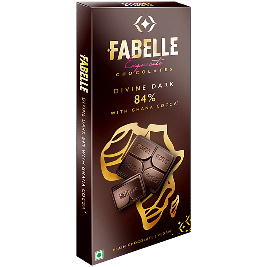 Fabelle Exquisite Chocolates - Divine Dark 84% With Ghana Cocoa