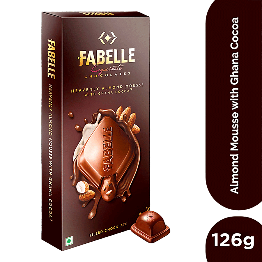 Fabelle Exquisite Chocolates - Heavenly Almond Mousse With Ghana Cocoa