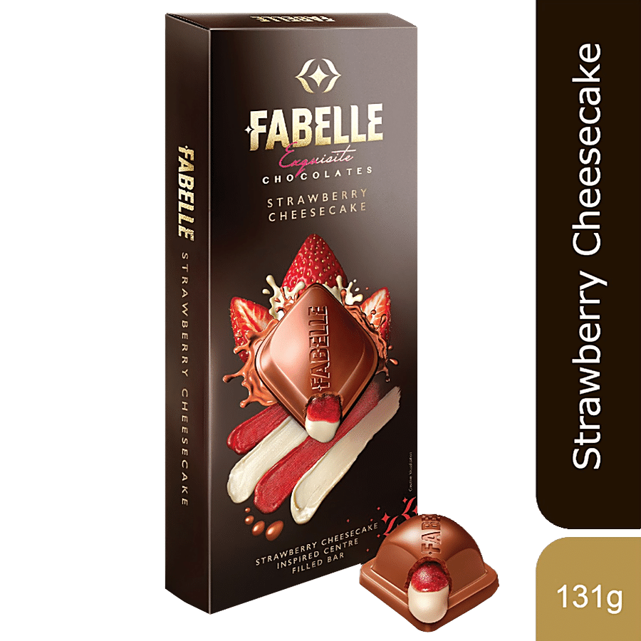 Fabelle Exquisite Chocolates - Strawberry Cheesecake Inspired Centre Filled Bar