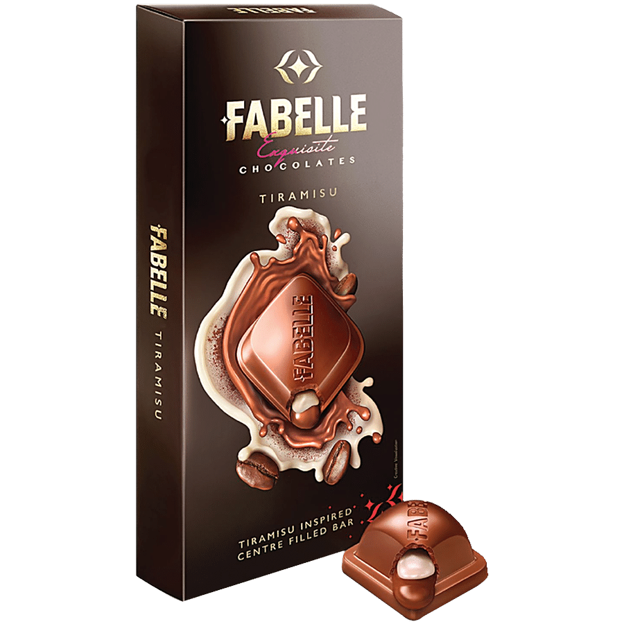 Fabelle Exquisite Chocolates - Tiramisu Inspired Centre Filled Bar